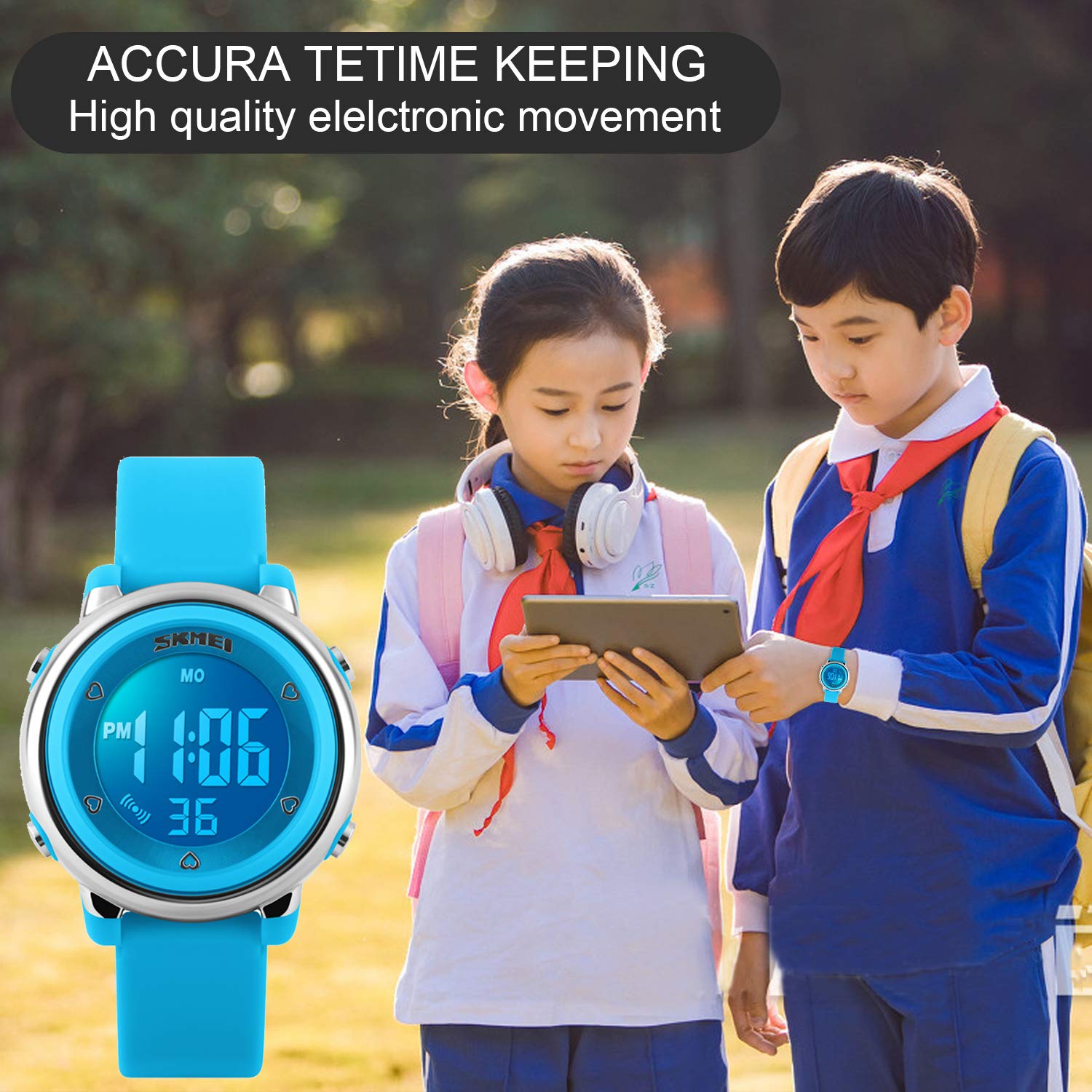 Foto 4 pulgar | Venta Internacional - Reloj Deportivo Axspt Kid Led 30 M Impermeable Para Niño Y Niña