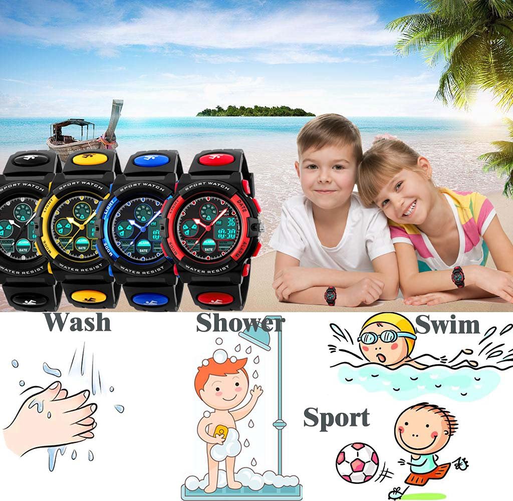 Foto 3 | Venta Internacional - Reloj Infantil Pasnew Led Con Alarma, 50 M, Resistente Al Agua