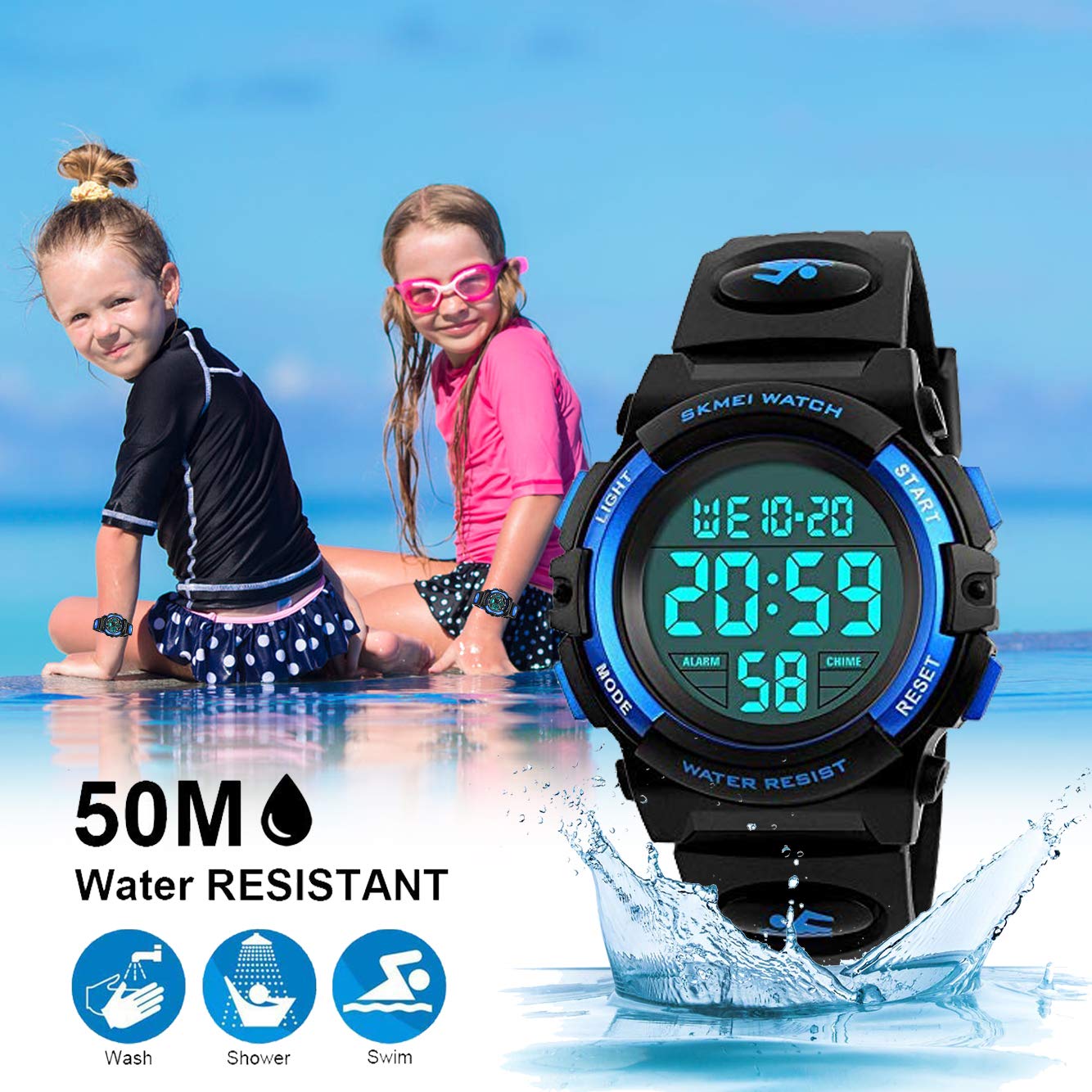 Foto 4 pulgar | Venta Internacional - Reloj Deportivo Digital Touber Boy De 5 A 12 Años, Led, 50 M, Resistente Al Agua