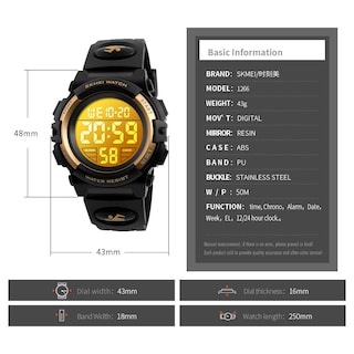 Foto 5 | Venta Internacional - Reloj Deportivo Digital Con Alarma Led Impermeable Watch Misskt Kids