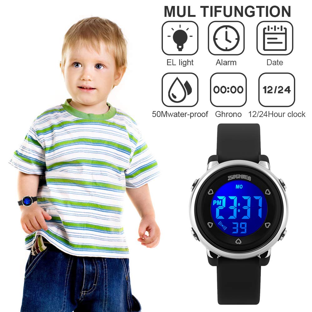 Foto 3 pulgar | Venta Internacional - Reloj Abset Kids Con Luces Multifunción De 7 Colores Y Resistentes Al Agua