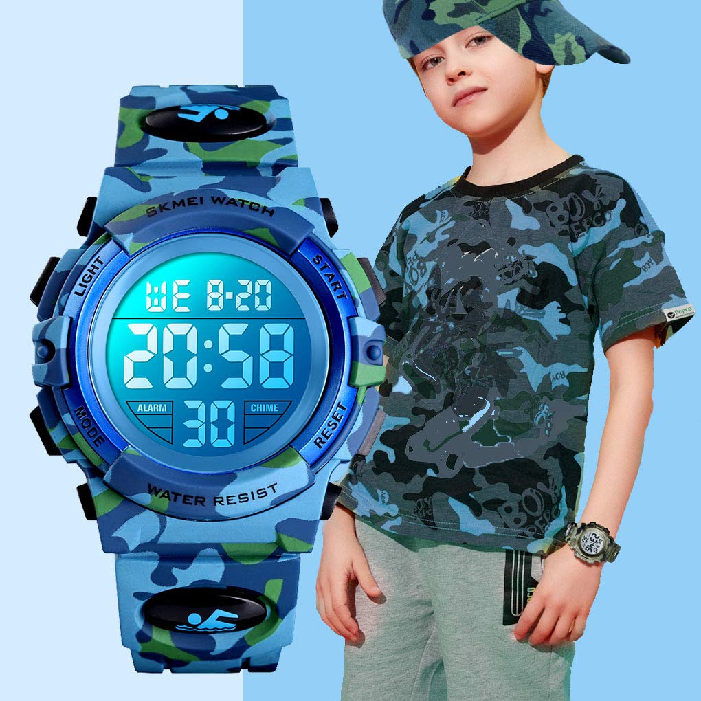 Foto 8 pulgar | Venta Internacional - Reloj Deportivo Bo Yi Para Niños Con Alarma Digital Impermeable Y Cronómetro