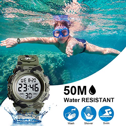 Foto 5 | Venta Internacional - Reloj Digital Deportivo Viliysun Para Niños, Resistente Al Agua, 50 M