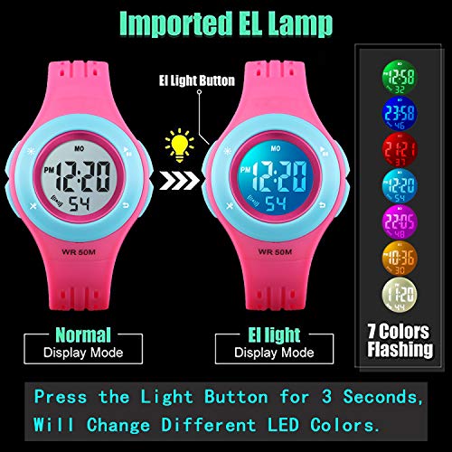 Foto 6 pulgar | Venta Internacional - Reloj Uswat Kid Digital Led Sport 50 M Resistente Al Agua Para Niños