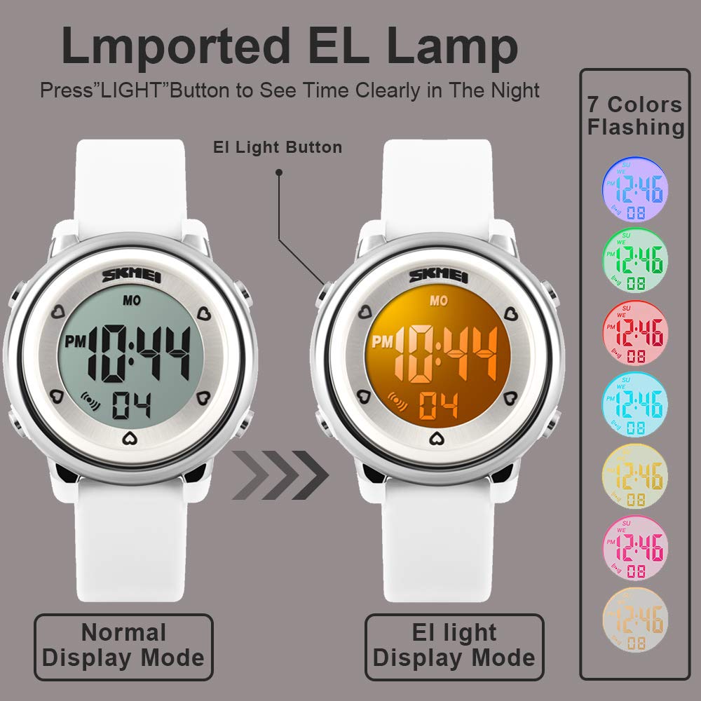 Foto 5 pulgar | Venta Internacional - Reloj Deportivo Etway Para Niños, Digital, Con Alarma Led, Cronómetro, Impermeable