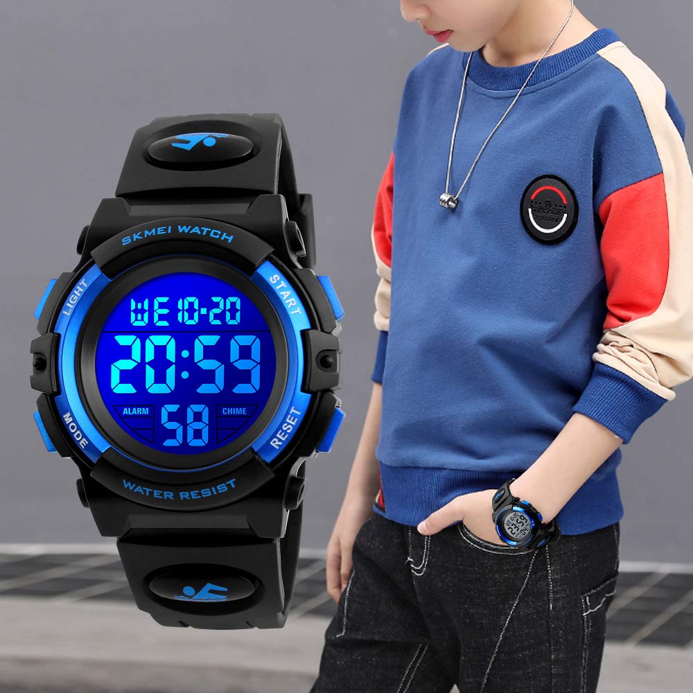 Foto 4 pulgar | Venta Internacional - Reloj Sknbc Kid Sport Con Alarma Led Y Cronómetro Digital Unisex