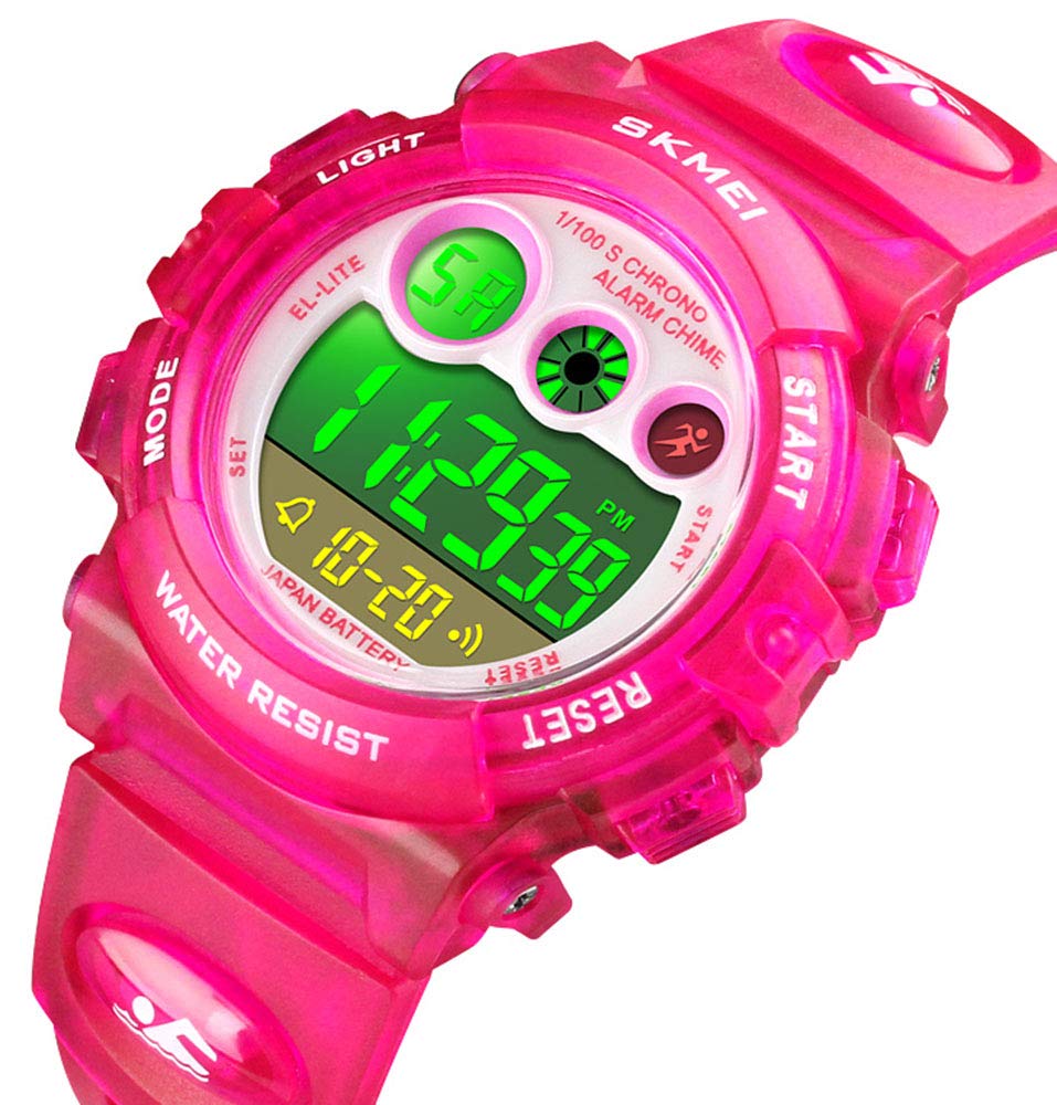 Foto 3 pulgar | Venta Internacional - Reloj Deportivo Digital Para Niños Tonnier, Led, Impermeable, En T, Rojo