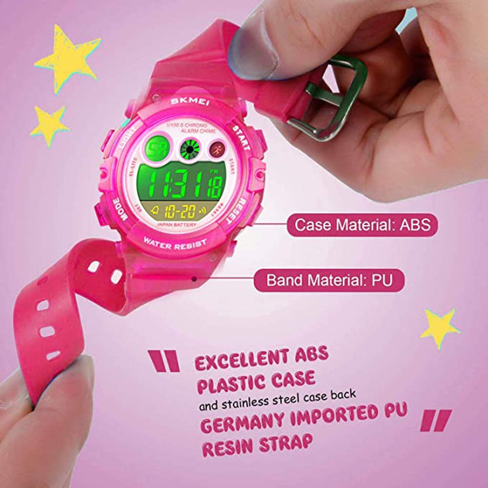 Foto 5 pulgar | Venta Internacional - Reloj Deportivo Digital Para Niños Tonnier, Led, Impermeable, En T, Rojo