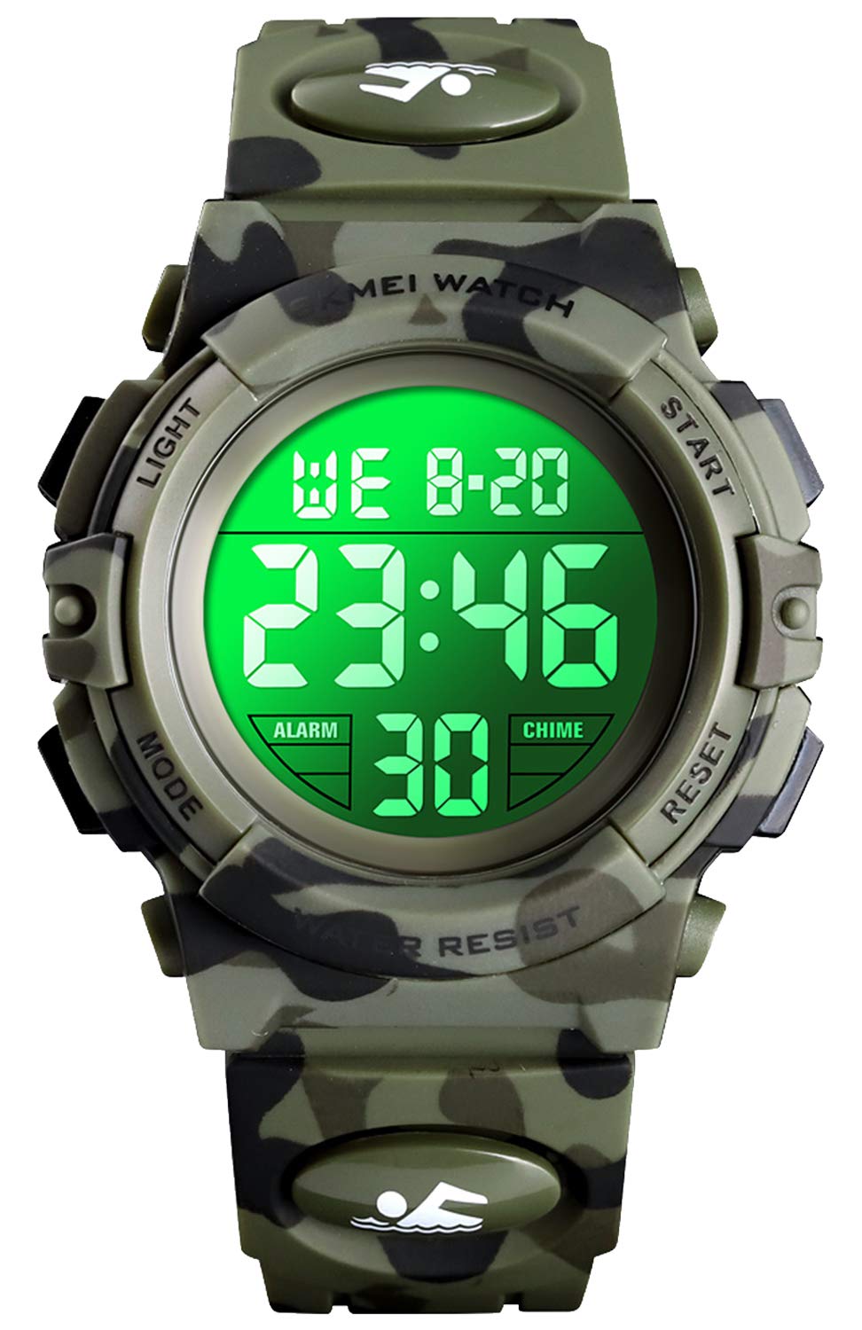 Foto 2 pulgar | Venta Internacional - Reloj Digital Led Deportivo Uswat, 50 M, Resistente Al Agua, Para Niños Y Niñas