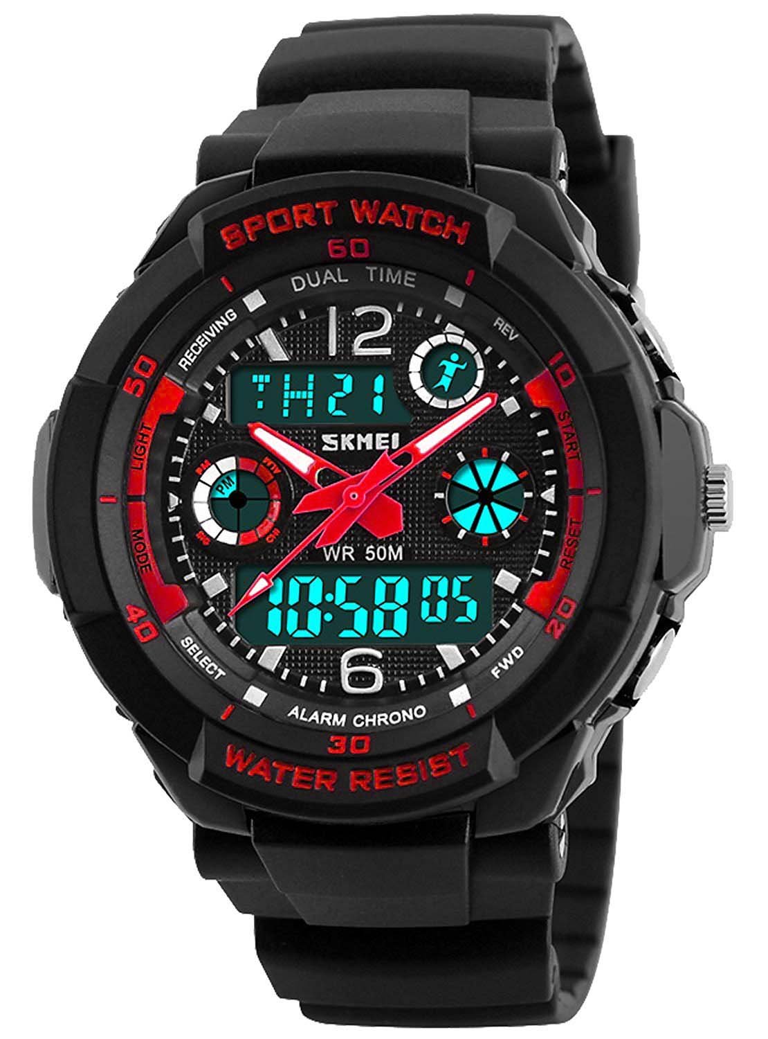 Venta Internacional - Reloj Generic Girls Multifunción, 50 M, Resistente Al Agua, Led Rojo