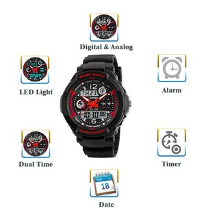 Foto 3 | Venta Internacional - Reloj Generic Girls Multifunción, 50 M, Resistente Al Agua, Led Rojo