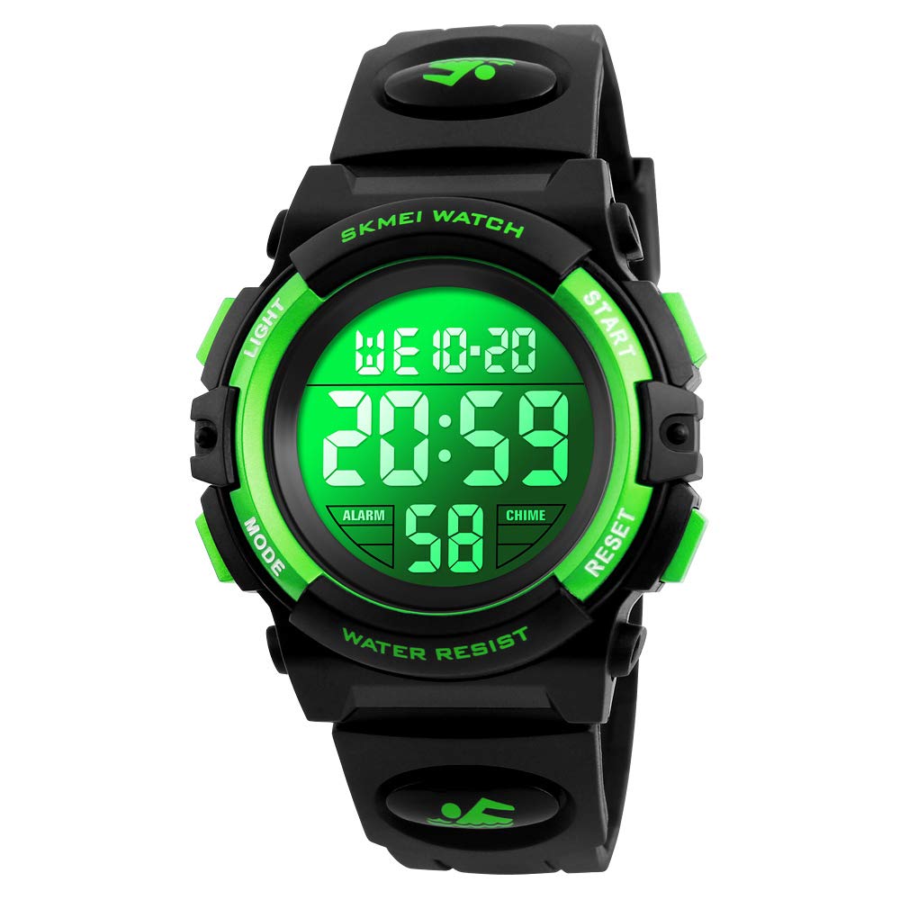 Foto 2 pulgar | Venta Internacional - Reloj Dayllon Boys Digital Con Alarma Impermeable De 50 M, Color Verde