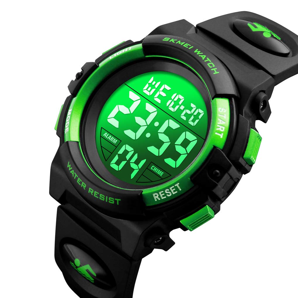 Foto 3 pulgar | Venta Internacional - Reloj Dayllon Boys Digital Con Alarma Impermeable De 50 M, Color Verde