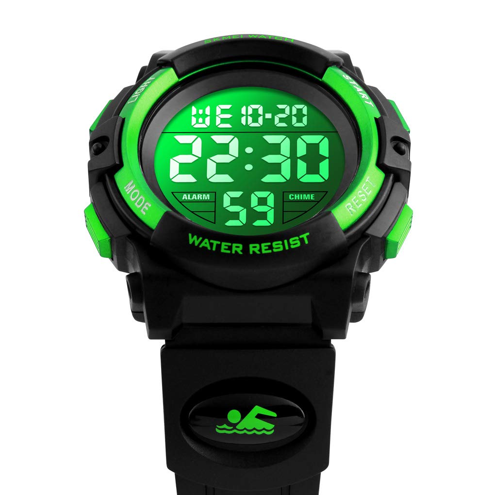 Foto 4 pulgar | Venta Internacional - Reloj Dayllon Boys Digital Con Alarma Impermeable De 50 M, Color Verde