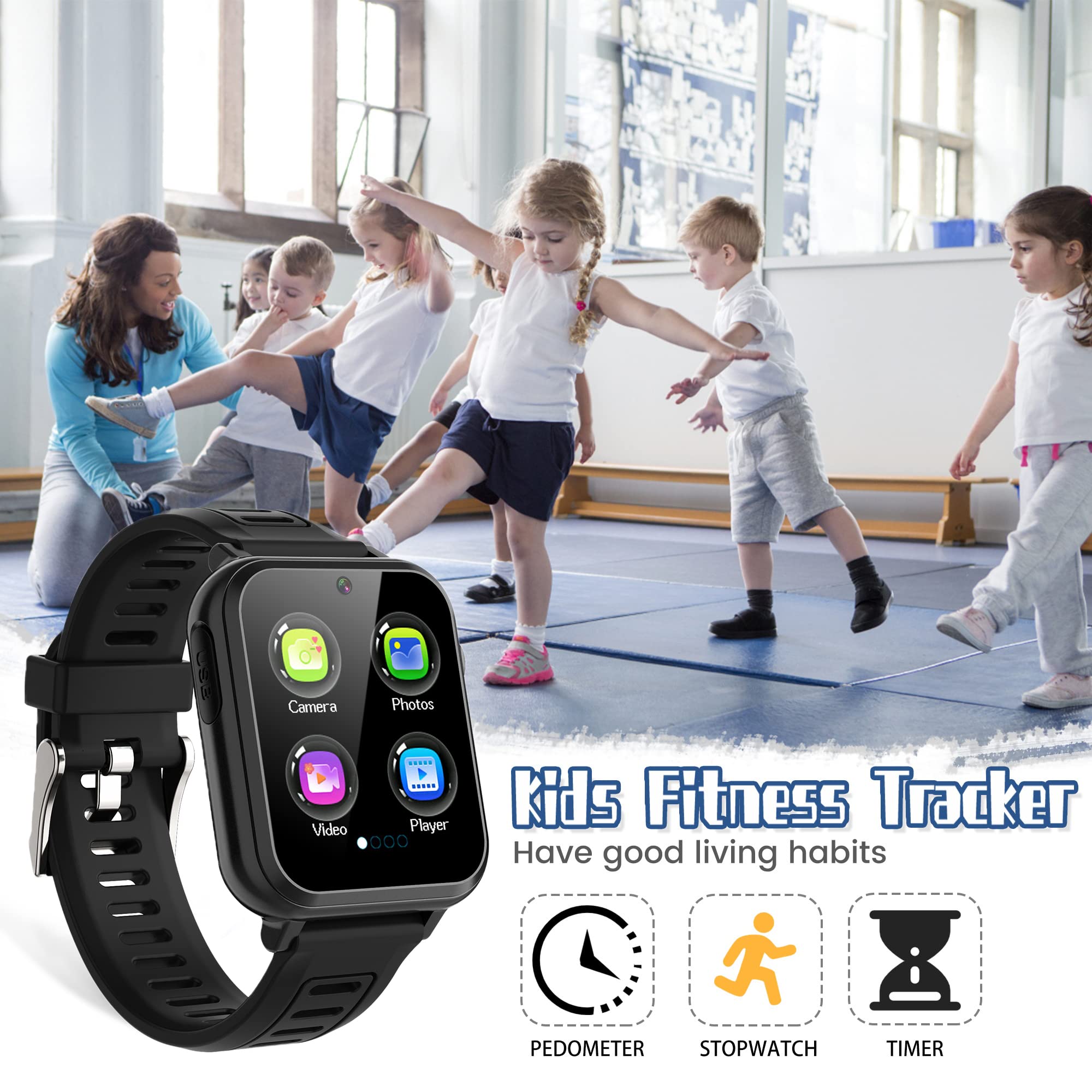 Foto 7 pulgar | Venta Internacional - Reloj Inteligente Wiszodet Kids con Cámara para Niños