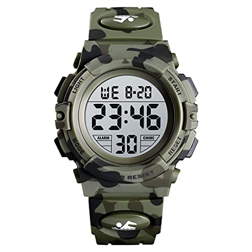 Foto 2 pulgar | Venta Internacional - Reloj Pasnew Para Niños Con Retroiluminación Led, Impermeable, Camuflaje