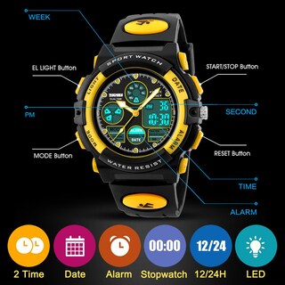 Foto 6 | Venta Internacional - Reloj Viliysun Kid Sport, 50 M, Resistente Al Agua, Con Alarma Led Y Cronómetro