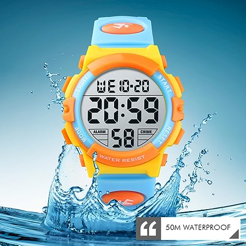 Foto 4 pulgar | Venta Internacional - Reloj Deportivo Digital Fizili Para Niños, Impermeable, Buceo, Azul