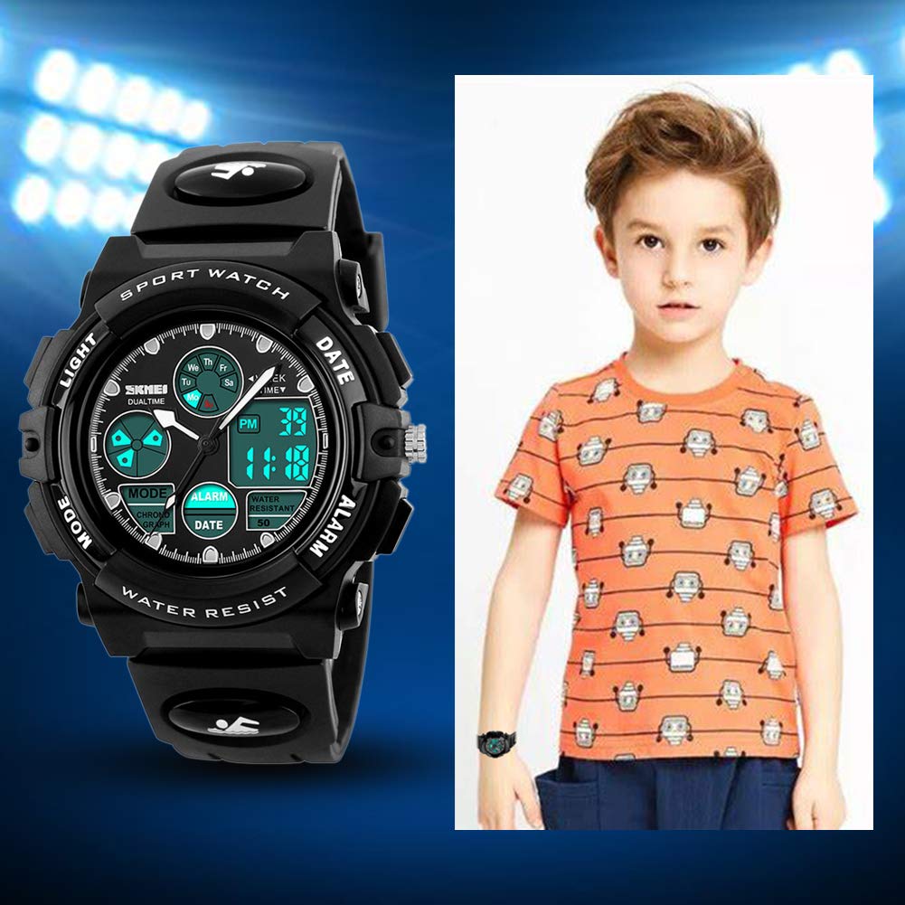 Foto 9 pulgar | Venta Internacional - Reloj Deportivo Para Niños Eyotto Con Alarma Led Impermeable Multifunción