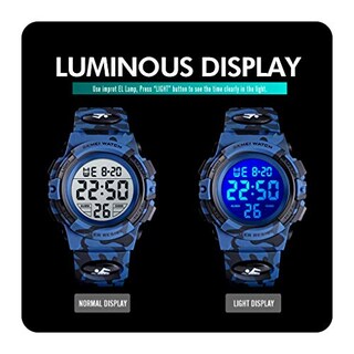 Foto 5 | Venta Internacional - Reloj Digital Deportivo Fizili Para Niños, Impermeable, De 3 A 15 Años, Con Alarma, Azul