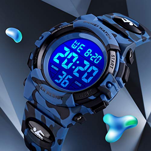 Foto 8 pulgar | Venta Internacional - Reloj Digital Deportivo Fizili Para Niños, Impermeable, De 3 A 15 Años, Con Alarma, Azul