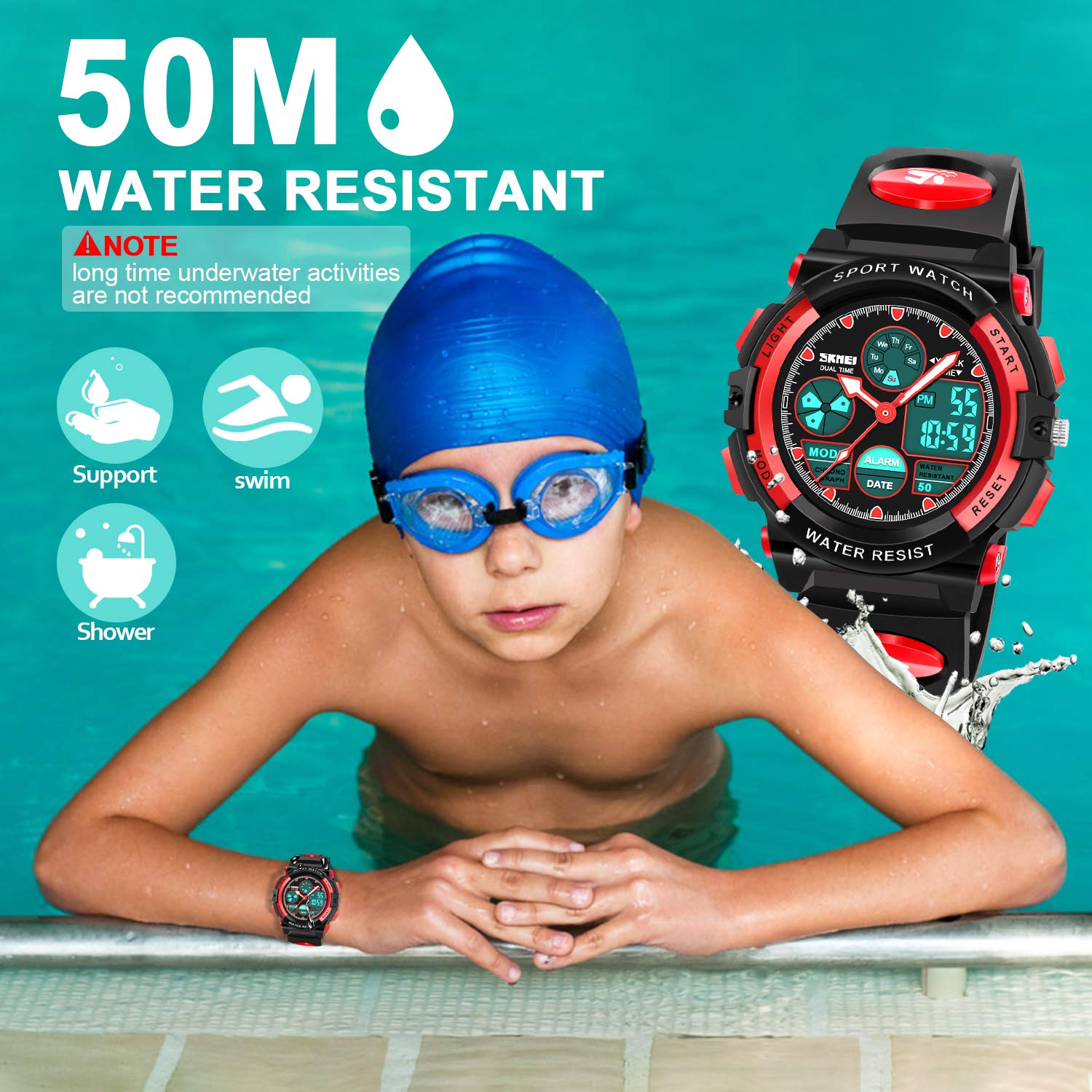 Foto 5 | Venta Internacional - Reloj Digital Deportivo ATIMO Negro para Niño