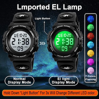 Foto 4 | Venta Internacional - Reloj Infantil Viliysun, 50 M, Impermeable, Deportivo, Con Alarma, Led, Cronómetro