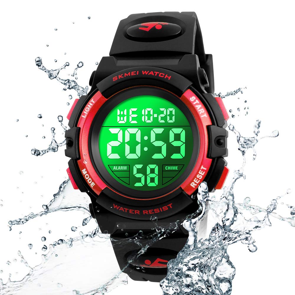 Foto 6 pulgar | Venta Internacional - Reloj Digital Deportivo Fizili Para Niños, Impermeable Al Aire Libre, 50 M