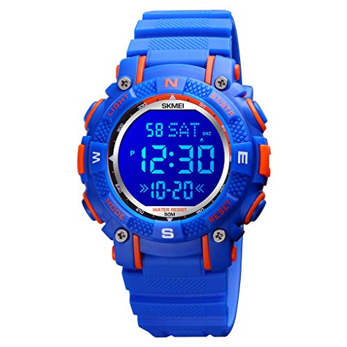 Foto 2 pulgar | Venta Internacional - Reloj Ruiwatchworld Para Niños, Digital, Deportivo, Azul, 5 Atm, Resistente Al Agua