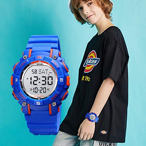 Foto 4 pulgar | Venta Internacional - Reloj Ruiwatchworld Para Niños, Digital, Deportivo, Azul, 5 Atm, Resistente Al Agua