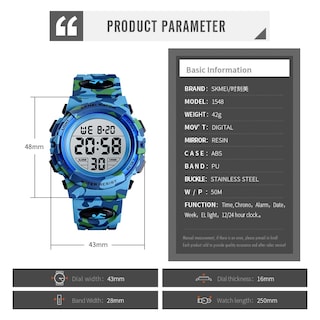 Foto 6 | Venta Internacional - Reloj Digital Deportivo Multifunción para Niños y Niñas a Prueba de Agua