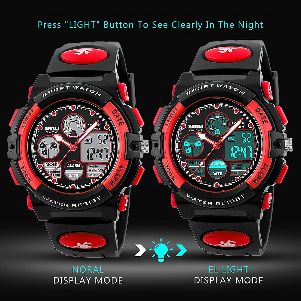Foto 3 pulgar | Venta Internacional - Reloj Deportivo Eyotto Kids Impermeable Analógico Digital Para Niños