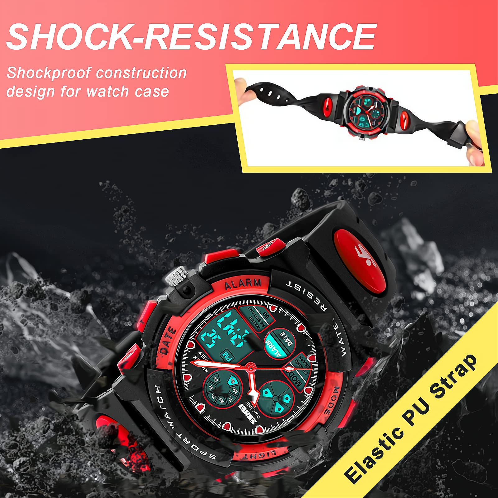 Foto 6 pulgar | Venta Internacional - Reloj Deportivo Eyotto Kids Impermeable Analógico Digital Para Niños