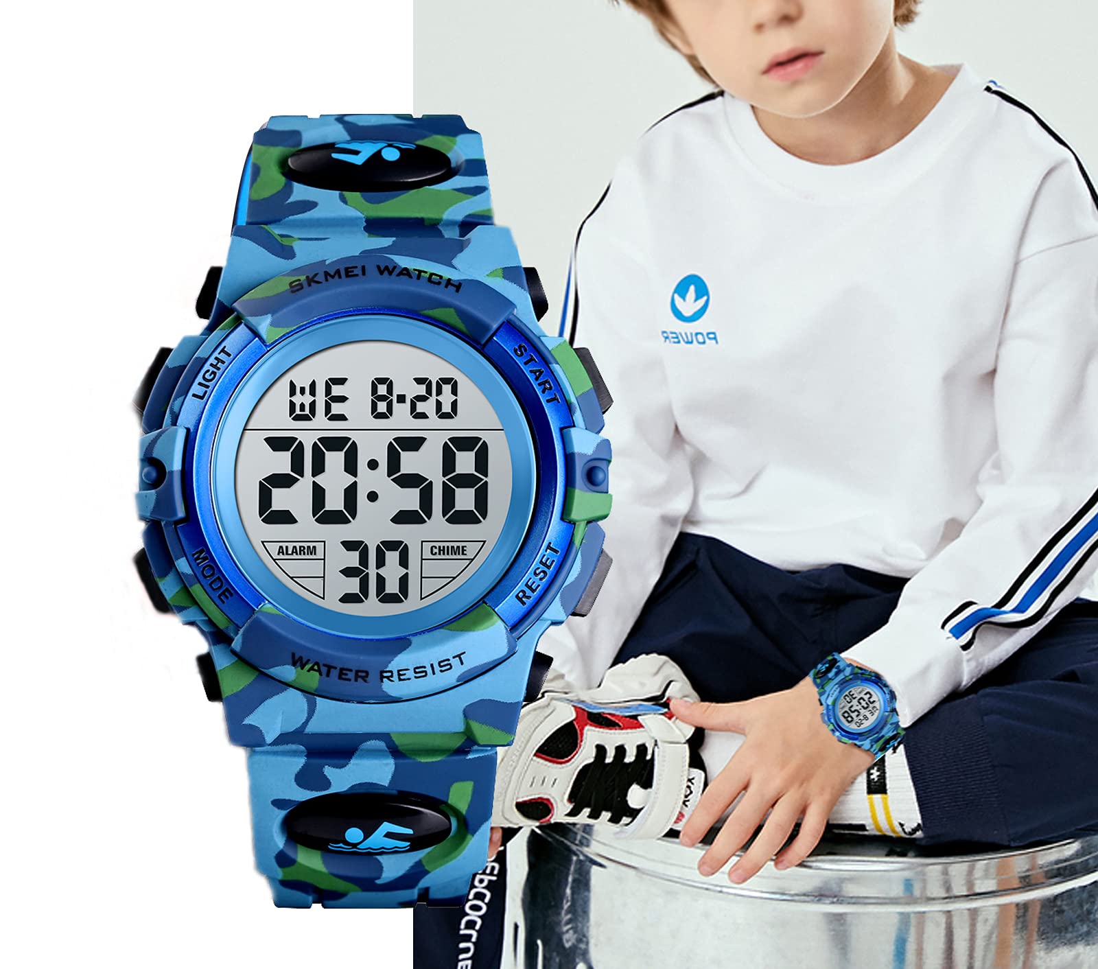 Foto 5 pulgar | Venta Internacional - Reloj Despertador Digital para Niños Watch Bveund Resistente al Agua 50M