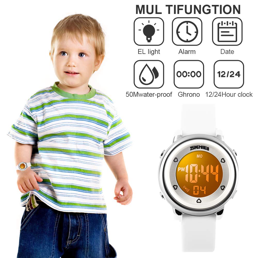 Foto 3 pulgar | Venta Internacional - Reloj Abset Kids, Luces Multifunción De 7 Colores, Resistentes Al Agua