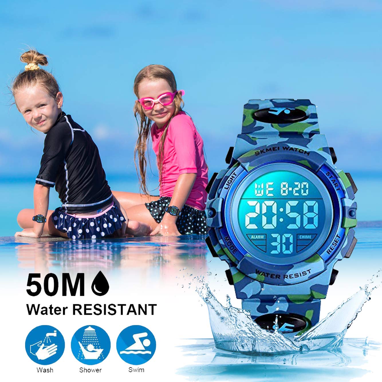 Foto 4 pulgar | Venta Internacional - Reloj Touber Digital Sport Para Niños De 5 A 14 Años, Resistente Al Agua