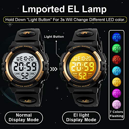 Foto 6 pulgar | Venta Internacional - Reloj Uswat Kid Para Niños Y Niñas Con Iluminación Led Multifunción