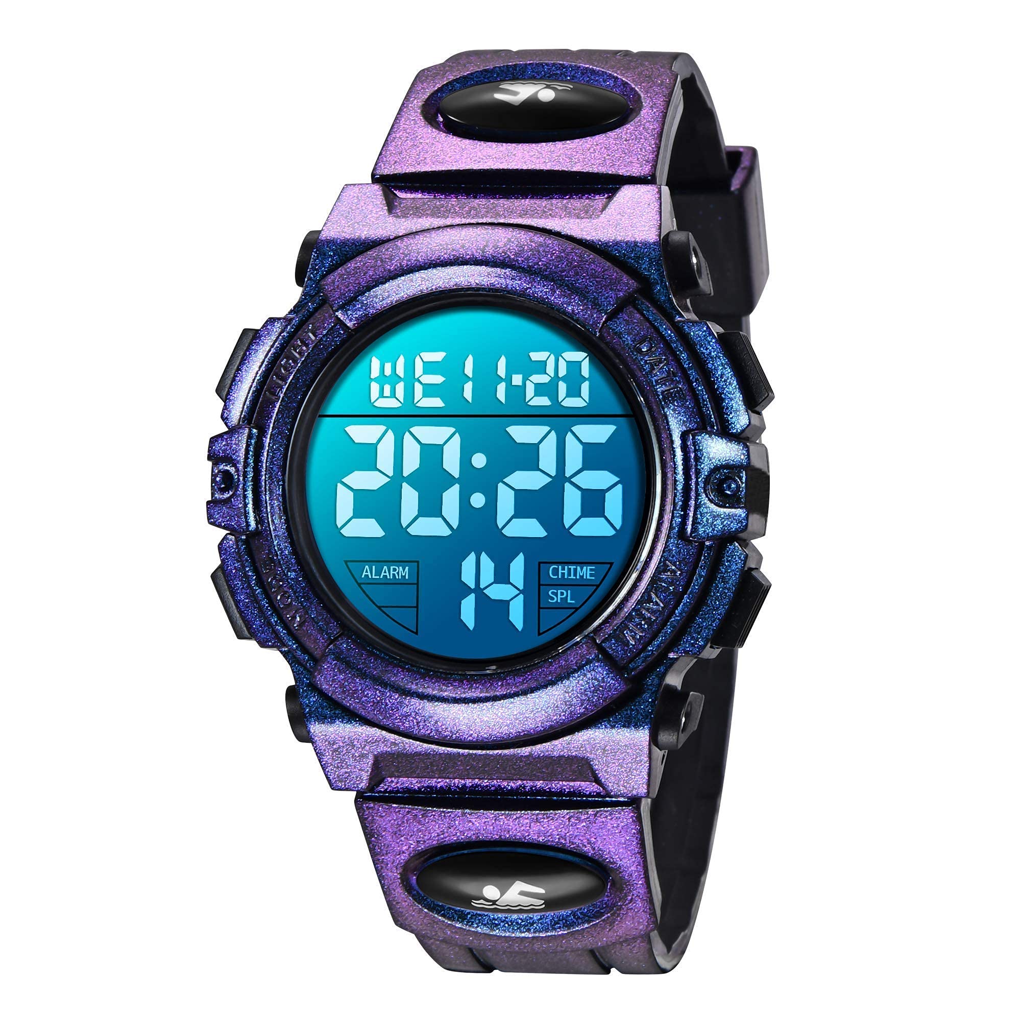 Foto 2 pulgar | Venta Internacional - Reloj Deportivo Digital para Niños Resistente al Agua 50 M