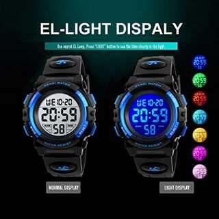 Foto 4 | Venta Internacional - Reloj Digital Venhoo Kids Para Deportes Al Aire Libre, Impermeable, Azul