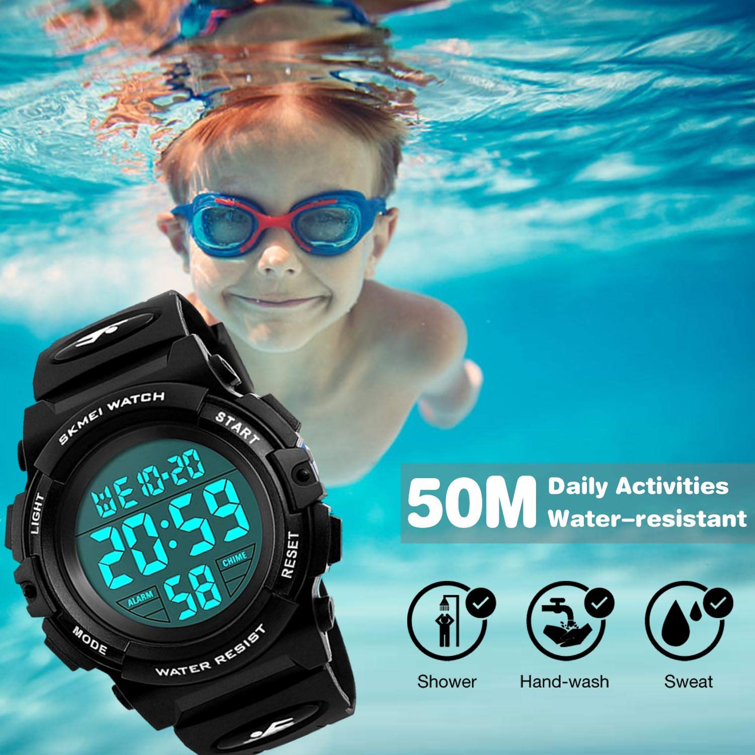 Foto 4 pulgar | Venta Internacional - Reloj Cofuo Con Alarma Deportiva Digital Impermeable Para Niños