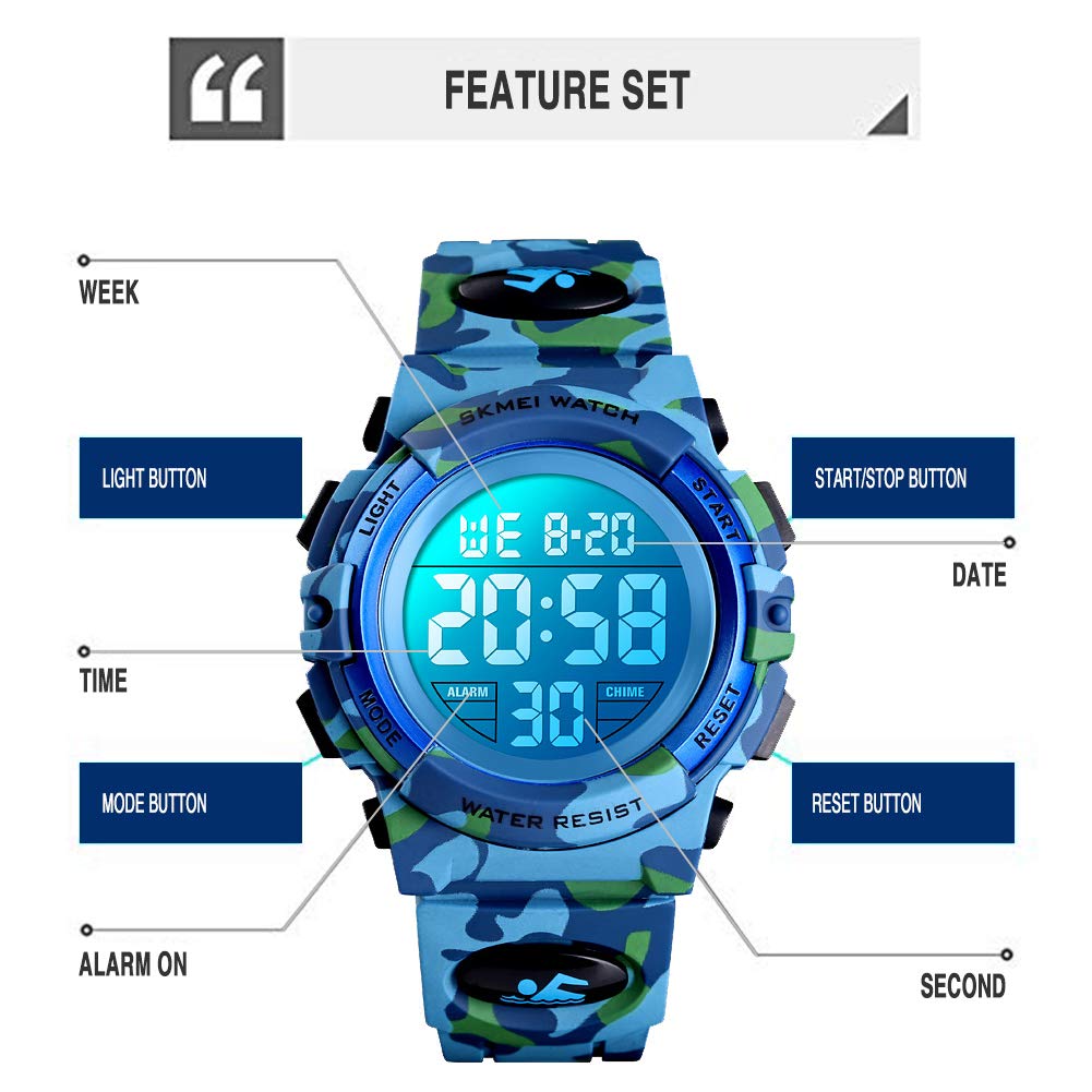 Foto 4 pulgar | Venta Internacional -Reloj Deportivo Infantil Eyotto Kids LED a Prueba de Agua