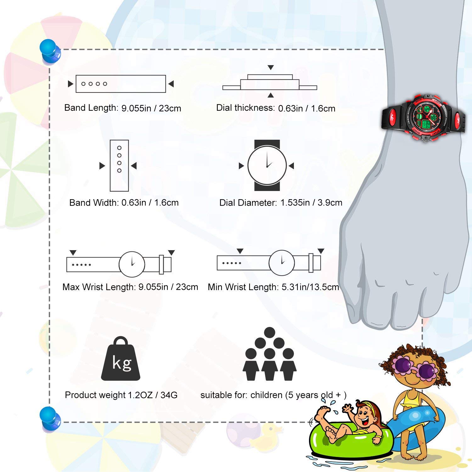 Foto 3 pulgar | Venta Internacional-Reloj Cofuo Negro Infantil