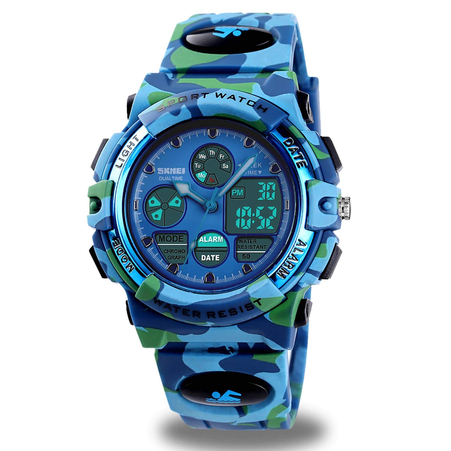 Venta Internacional-Reloj Cofuo Azul Infantil $581