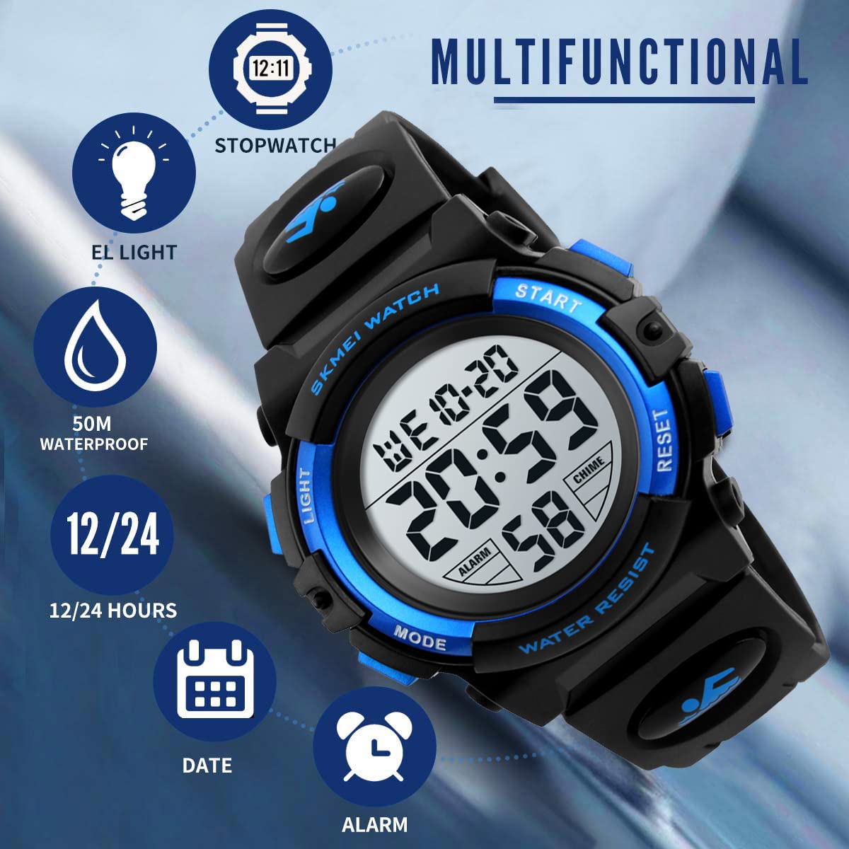 Foto 5 pulgar | Venta Internacional - Reloj Negro Rmicar Kids Digital Sport a Prueba de Agua