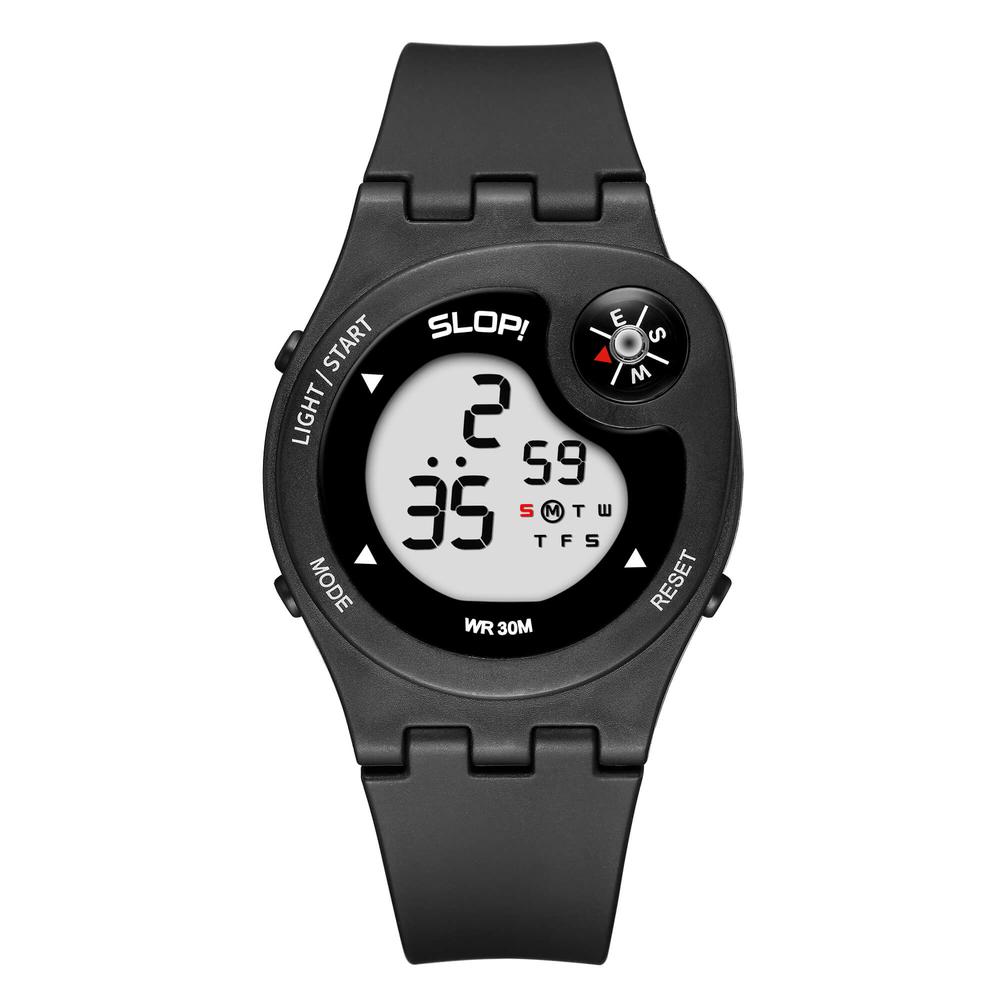 Reloj Infantil Slop Para Niño Sw2323l1 Negro