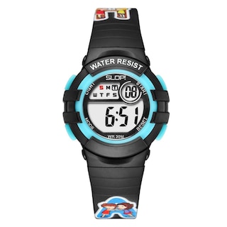Foto 1 | Reloj Infantil Slop Para Niño Sw8206lk12 Negro Print Abecedario