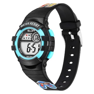 Foto 2 | Reloj Infantil Slop Para Niño Sw8206lk12 Negro Print Abecedario