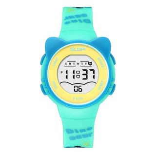 Foto 1 | Reloj Infantil Slop Para Niño Sw2206lk3 Verde Print Dinosaurios