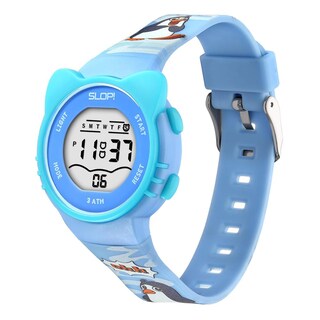Foto 2 | Reloj Infantil Slop Para Niño Sw2206lk6 Azul Print Pinguinos