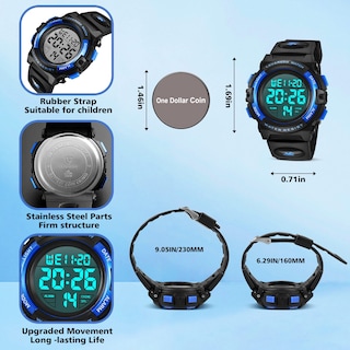 Foto 5 | Reloj Alps Digital Para Niños, Banda Elástica Impermeable A Prueba De Golpes - Venta Internacional.